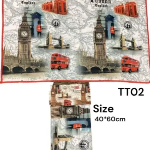 510-ANS-TT02 London England Landmark Tea Towel